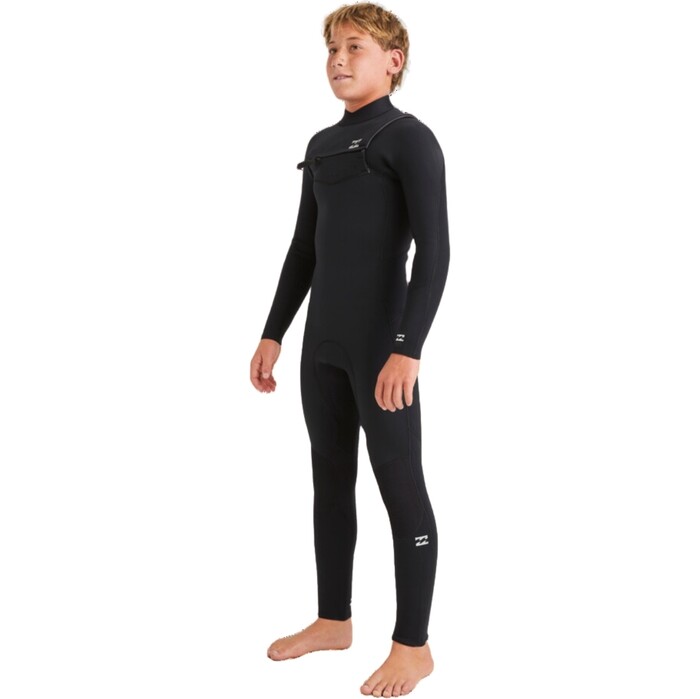 2024 Billabong Junior Foil 5/4mm Chest Zip Neopreno ABBW100156 - Black